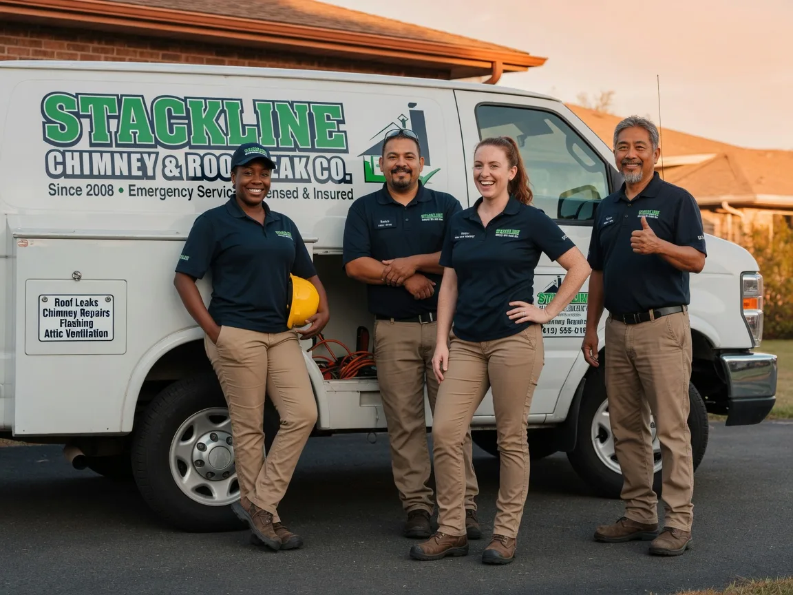 Chimney flashing repair company in Bloomington, TX